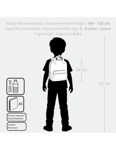MOCHILA 28CM. ENSO ALIEN SPACE